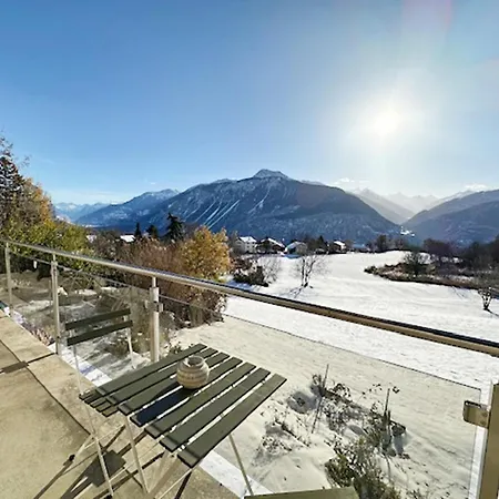 Sunny Lily Facing The Swiss Alps - Montana Appartement *