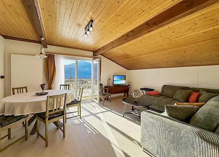 Sunny Lily Facing The Swiss Alps - Montana Apartment Crans-Montana